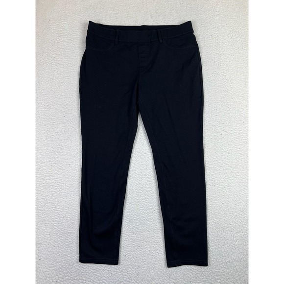 Eddie Bauer Pants - Eddie Bauer Pants Womens 10 Black Stretch Ponte Skinny Ankle 5-Pocket Casual